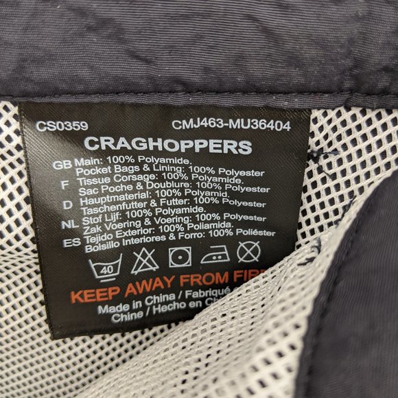 Craghoppers Navy Whitehaven Hybrid 6" Short Sz 40 - Picture 10 of 12